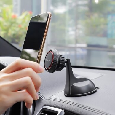 Automobilinis telefono laikiklis Borofone BH14, tvirtinamas prie lango, prietaisų skydelio trumpa-standi kojelė, magnetinis 4