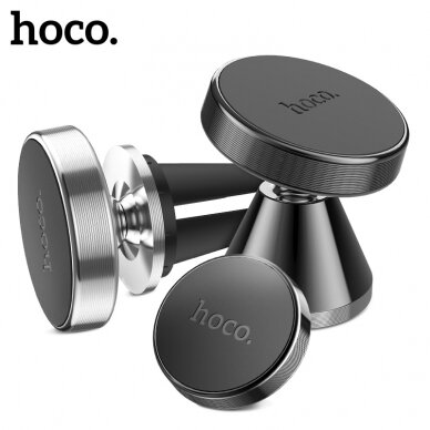 Automobilinis telefono laikiklis Hoco CA46, tvirtinamas ant prietaisų skydelio, magnetinis, juodas 1