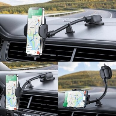 Automobilinis telefono laikiklis Joyroom JR-ZS259 (windshield) juodas 2