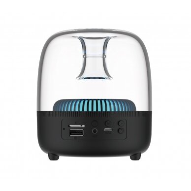 Bluetooth nešiojamas garsiakalbis Devia Smart Series Crystal Speaker (I-M2) (USB, microSD, AUX, RGB) 1