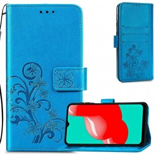 Dėklas Flower Book mėlynas Samsung Galaxy A13 5G (A136) / Samsung Galaxy A04s (A047)