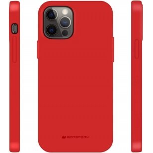 Dėklas Mercury Soft Jelly Case raudonas Samsung Galaxy S20 Ultra (G988)