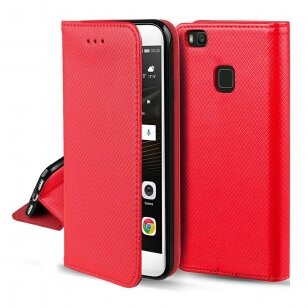 Dėklas Smart Magnet Apple iPhone 12/12 Pro raudonas