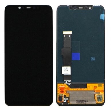 Ekranas Xiaomi Mi 8 su lietimui jautriu stikliuku juodas (refurbished) ORG