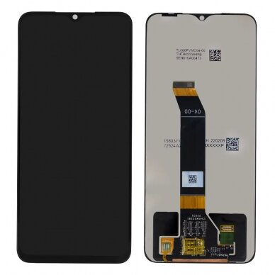 Ekranas Xiaomi Poco M4 5G/Redmi 10 5G/Redmi Note 11E 5G su lietimui jautriu stikliuku juodas HQ
