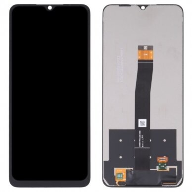 Ekranas Xiaomi Redmi 10C/Poco C40 su lietimui jautriu stikliuku juodas ORG