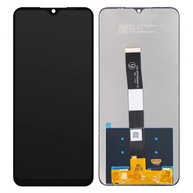 Ekranas Xiaomi Redmi 9A/9C/9AT su lietimui jautriu stikliuku juodas ORG