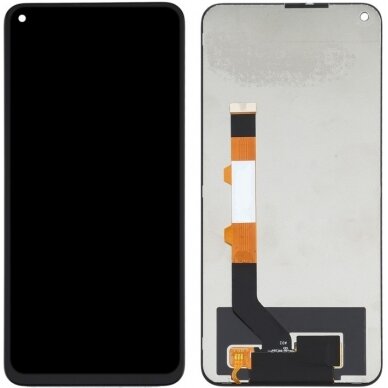 Ekranas Xiaomi Redmi Note 9T 5G su lietimui jautriu stikliuku juodas ORG