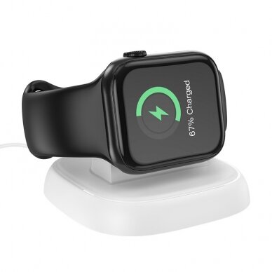 Įkroviklis belaidis Hoco CW44 Wireless Charger For Apple Watch baltas 1