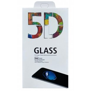LCD apsauginis stikliukas 5D Full Glue Xiaomi Redmi 9T/Poco M3 lenktas juodas