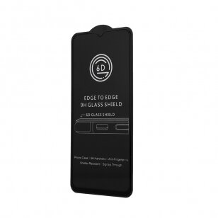 LCD apsauginis stikliukas 6D Samsung juodas skirtas Samsung Galaxy A12 (A125) / Samsung Galaxy A32 5G (A326) / Samsung Galaxy M32 5G (M326)