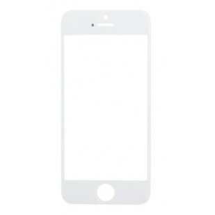 LCD stikliukas Apple iPhone 5S/SE su rėmeliu ir OCA baltas ORG