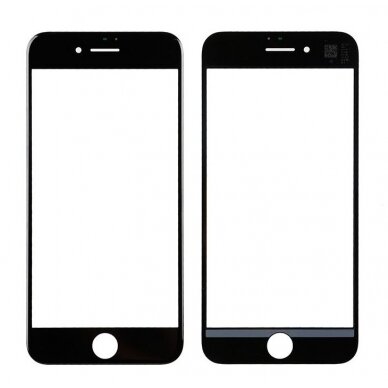 LCD stikliukas Apple iPhone 7 su rėmeliu ir OCA juodas V2 ORG