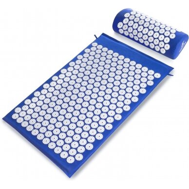 Masažinis akupresūros kilimėlis MM-001 mėlynas