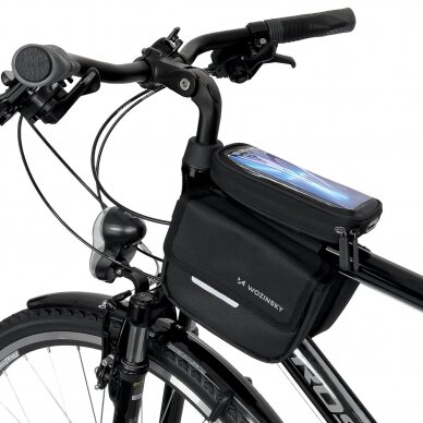 Universalus telefono laikiklis Wozinsky dviračiui, atsparus vandeniui 1.5L