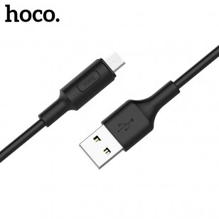 USB kabelis Hoco X25 microUSB 1.0m juodas
