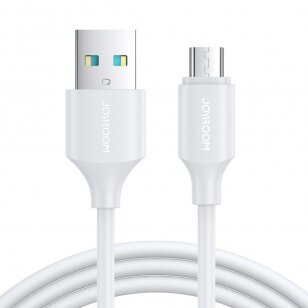 USB kabelis Joyroom S-UM018A9 USB to MicroUSB 2.4A 1.0m baltas