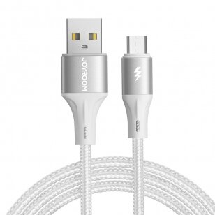 USB kabelis Joyroom SA25-AM3 USB to MicroUSB 3A 1.2m baltas