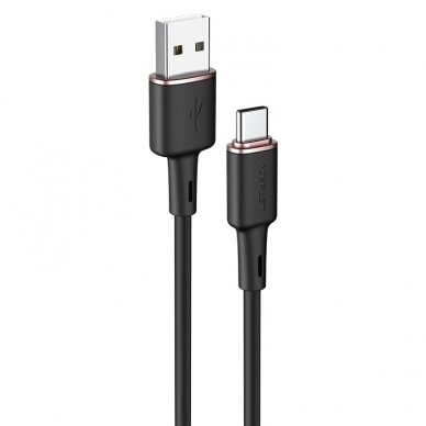 USB kabelis Acefast C2-04 USB-A to USB-C 1.2m juodas