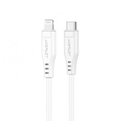 USB kabelis Acefast C3-01 MFi PD30W USB-C to Lightning 1.2m baltas