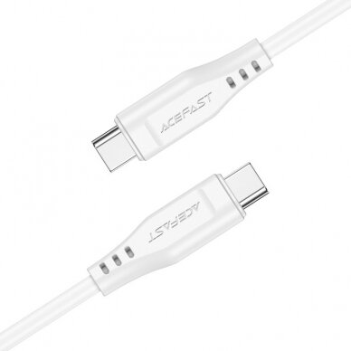 USB kabelis Acefast C3-03 60W USB-C to USB-C 1.2m baltas 1