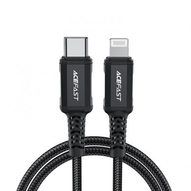 USB kabelis Acefast C4-01 MFi PD30W USB-C to Lightning 1.8m juodas