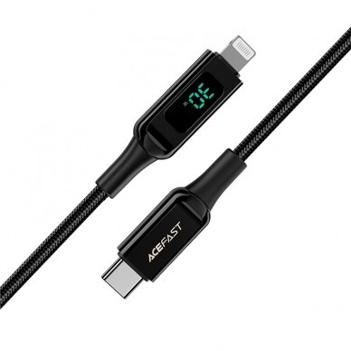 USB kabelis Acefast C6-01 MFi PD30W USB-C to Lightning 1.2m juodas 2