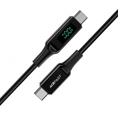 USB kabelis Acefast C6-03 100W USB-C to USB-C 2.0m juodas 2