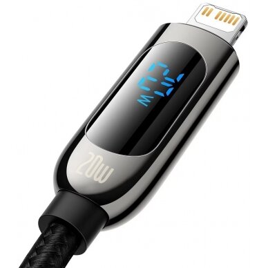 USB kabelis Baseus Display PD20W Type-C to Lightning 1.0m juodas CATLSK-01 2