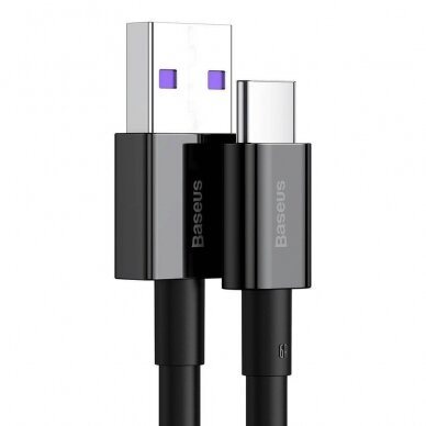 USB kabelis Baseus Superior iš USB į Type-C 66W 2.0m juodas CATYS-A01 1