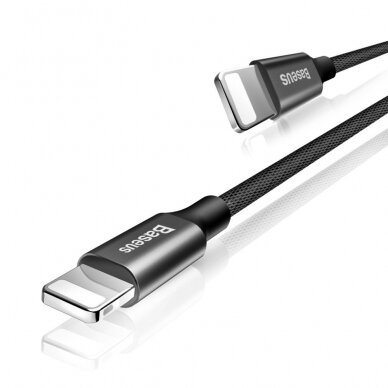 USB kabelis Baseus Yiven USB-A to Lightning 1.2m juodas CALYW-01 2