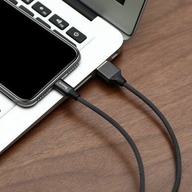 USB kabelis Baseus Yiven USB-A to Lightning 1.2m juodas CALYW-01 3