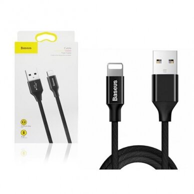 USB kabelis Baseus Yiven USB to Apple Lightning 1.8m juodas CALYW-A01 1