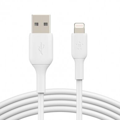 USB kabelis Belkin Boost Charge USB-A to Lightning 1.0m baltas