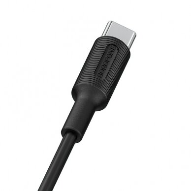 USB kabelis Borofone BX1 Type-C 1.0m juodas 2