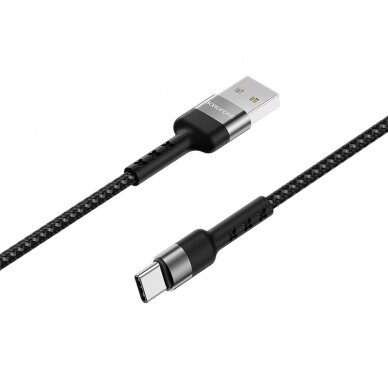 USB kabelis Borofone BX34 Type-C 1.0m juodas 1