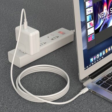 USB kabelis Borofone BX44 iš Type-C į Type-C 100W 1.0m baltas 4