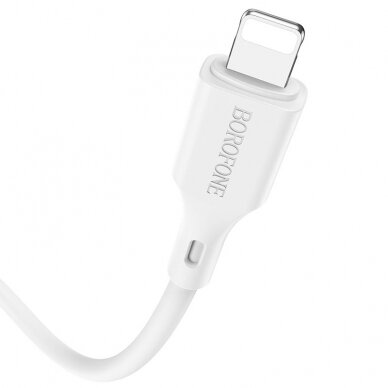 USB kabelis Borofone BX49 PD Type-C į Lightning 1.0m baltas 1