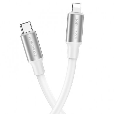 USB kabelis Borofone BX82 PD20W Type-C į Lightning 1.0m baltas 1
