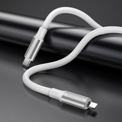 USB kabelis Borofone BX82 PD20W Type-C į Lightning 1.0m baltas 3