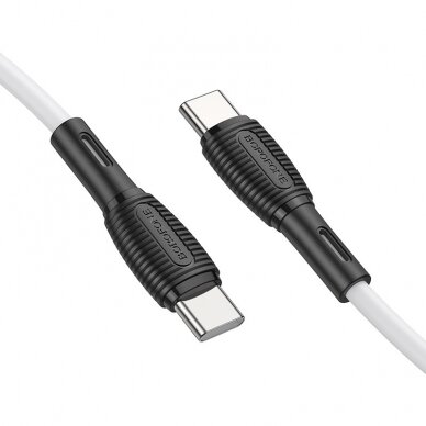 USB kabelis Borofone BX86 Advantage 60W Type-C 1.0m baltas 1
