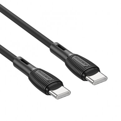 USB kabelis Borofone BX86 Advantage 60W Type-C 1.0m juodas 1