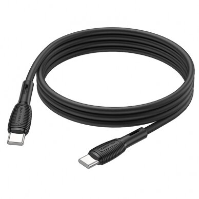 USB kabelis Borofone BX86 Advantage 60W Type-C 1.0m juodas 2
