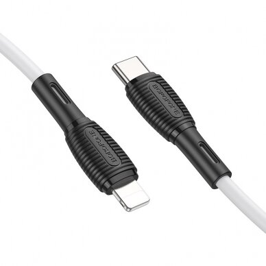USB kabelis Borofone BX86 Advantage PD Type-C į Lightning 1.0m baltas 1