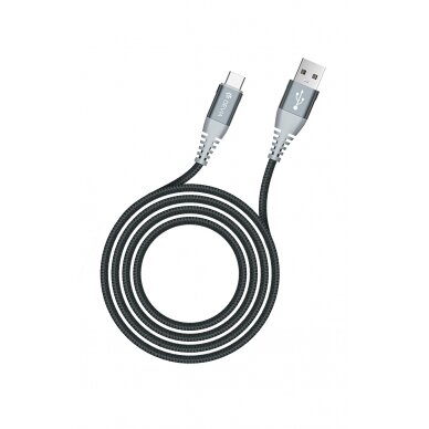 USB kabelis Devia Shark Type-C 1.5m 5A baltas