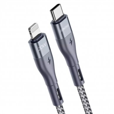 USB kabelis DUZZONA 20W Type-C to Lightning 1.0m 1