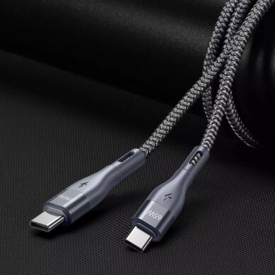 USB kabelis DUZZONA 65W Type-C to Type-C 1.0m 3