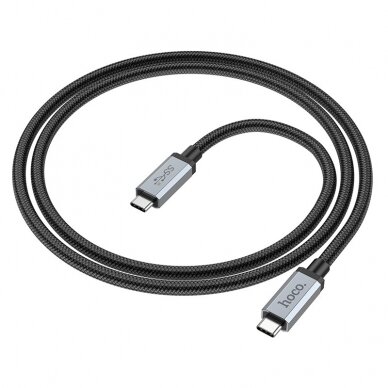 USB kabelis Hoco US06 USB3.2 100W Type-C 1.0m juodas 2