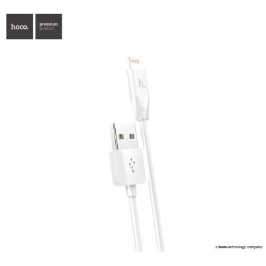 USB kabelis Hoco X1 Lightning 1.0m baltas 1
