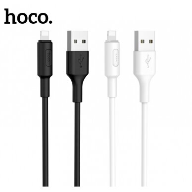 USB kabelis Hoco X25 Lightning 1.0m baltas 4